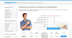 Desktop Screenshot of firmenkonto.info