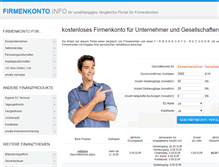 Tablet Screenshot of firmenkonto.info